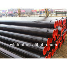 peso del tubo de acero suave de alta calidad / ERW ASTM A106 / A53
